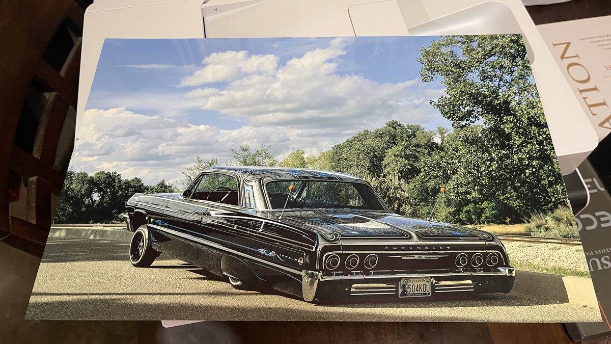 Custom metal print — classic Chevrolet